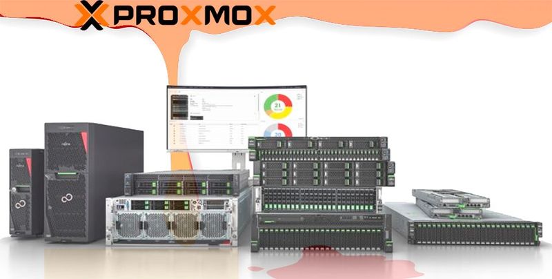 Faas lässt Proxmox in die „Fujitsu Primergy“-Server einfießen.(Bild:  Fujitsu/ Proxmox)