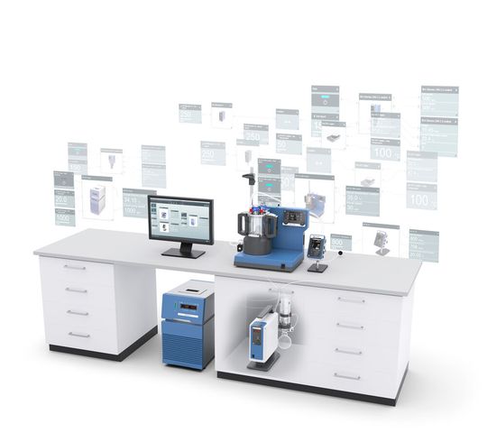 Das Cockpit für Ihr digitales Labor: Die Software labworldsoft® 6 ermöglicht die Automatisierung und Dokumentation von Laborprozessen.(Bild:  IKA)
