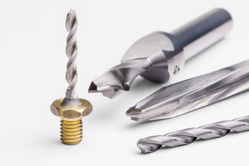 Mapal-Zerspanungswerkzeuge zum Bohren aus dem Vollen in Mehrschicht-Verbundwerkstoffe (Stacks) aus CFK, Aluminium, hochlegierten Stählen oder Titan per Handbohrmaschine.   (Bild: Mapal)