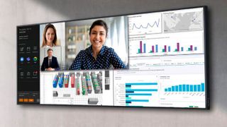 Anbieter wie Jupiter bieten ultrabreite interaktive Displays in einem Seitenverhältnis vno 21:9 an. Die Absatzzahlen der sogenannten interaktiven Displays (IFP) stieg im dritten Quartal 2023. (Bild: av-iq.eu)