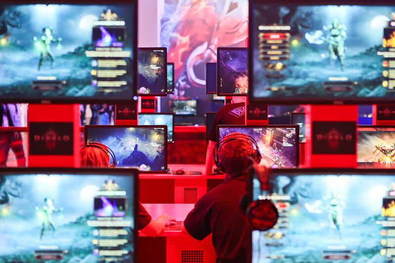 Der Computerspiele-Entwickler Blizzard präsentiert sich in Halle 8. (© Koelnmesse GmbH)