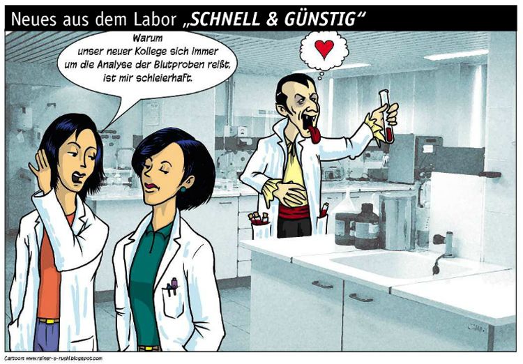Übersicht unserer Bildergalerien (Comic: www.rainer-e-ruehl.blogspot.com) (Bild: LABORPRAXIS/Rühl)