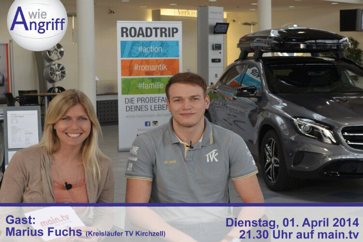Neben klassischen Veranstaltungen setzt Kunzmann auf eine Kooperation mit einem regionalen TV-Sender. Mit ihm hat das Autohaus eine Sportsendung entwickelt, die „A - wie Angriff“ heißt. (Foto: Kunzmann)