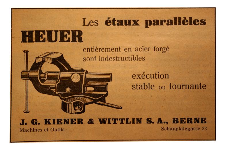 Publicité originale datant de janvier 1933, date de l'éclosion du MSM, Marché Suisse des Machines. (Image: MSM / Document d'archive)