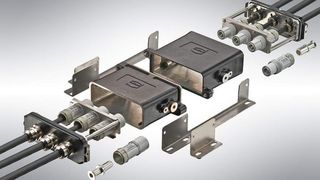 Der Hochstromsteckverbinder bietet durch sein geteiltes Gehäuse eine vereinfachte Konfektionierung.  (Bild: Harting)