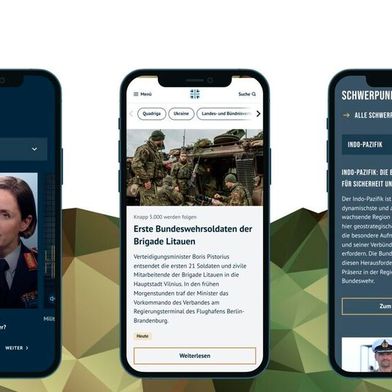 Die Website Bundeswehr.de hat ein Refresh bekommen. (Bild: IBM iX)