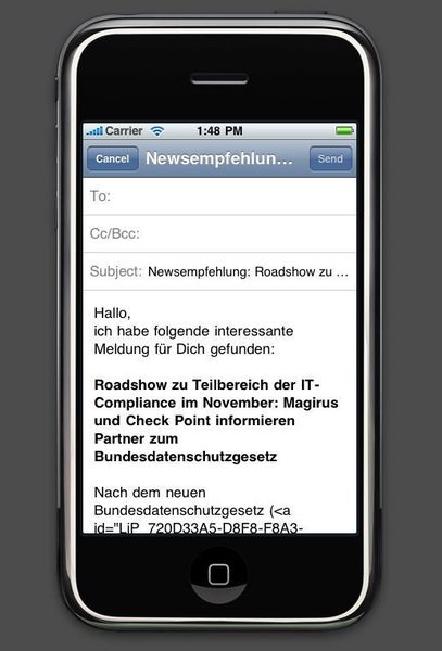 ... und die Highlights an Kollegen und Freunde weiterempfehlen. (Archiv: Vogel Business Media)