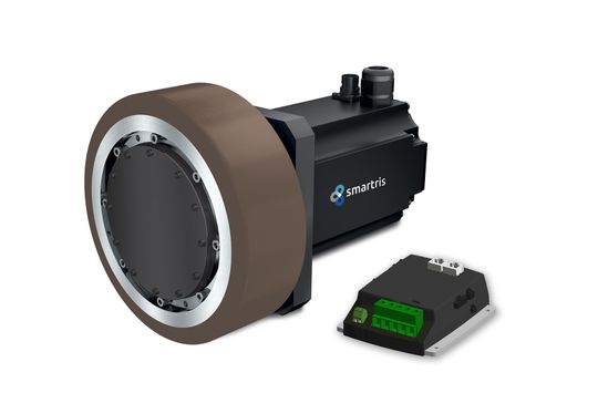 Smartris mit neuem Compact Drive Plus für noch kompaktere Fahrerlose Transportsysteme.(Bild:  Sumitomo Drive Technologies)