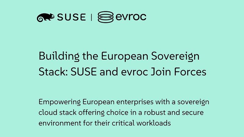 Suse und Evroc schließen eine strategische Partnerschaft für souveräne europäische Cloud-Lösungen.(Bild:  Suse / Evroc)