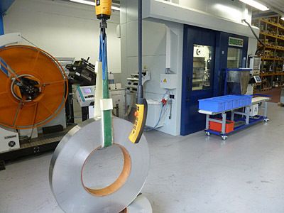 Gesamtansicht der neuen Stanzlinie bei Lang+Menke in Hemer. (Archiv: Vogel Business Media)