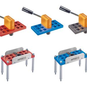 Farbige Grundplatten optimieren nun Hascos Multikupplungssystem so, dass man Temperiersysteme fehlerfrei anschließen kann. Die Temperaturbeständigkeit der Multikupplungen konnte außerdem auf 180 °C bei Wasser als Medium erhöht werden.(Bild:  Hasco)