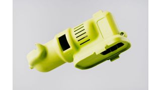 This plastic housing for a power tool is also injection moulded at Fuso on Wittmann-Battenfeld machines. (Source: Fuso)