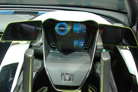 Nur eine Studie: Der Honda EV Concept ähnelt eher einem Raumschiff. (Foto: Wehner)