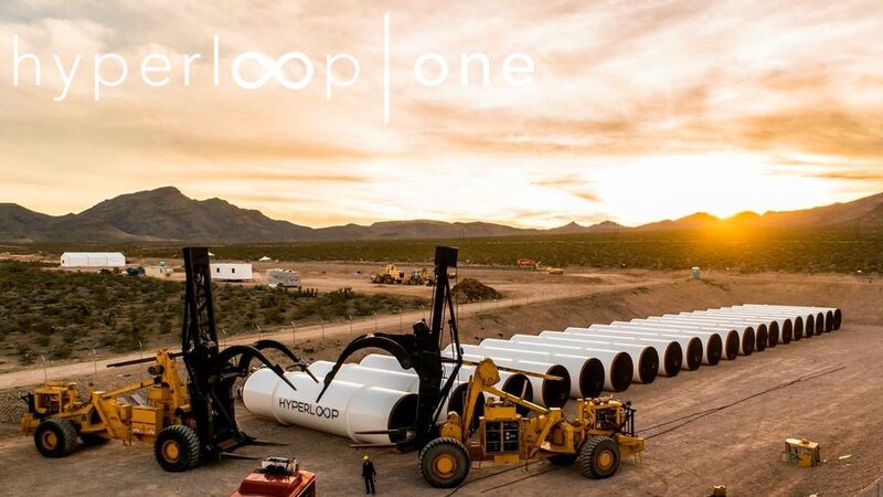 Das Projekt Hyperloop One soll das neue Fortbewegungsmittel der Zukunft sein: Durch große Röhren sollen in Zukunft Menschen in atemberaubender Geschwindigkeit entlanggleiten. (Hyperloop Technologies)