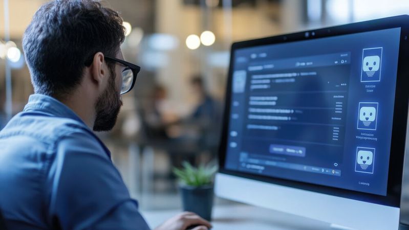 KI-Chatbots können die telefonische Erreichbarkeit verbessern und selbstständig Kundendialoge führen. Mitarbeiter können die Kommunikation jederzeit nachvollziehen.(Bild:  kitipol - stock.adobe.com / KI-generiert)