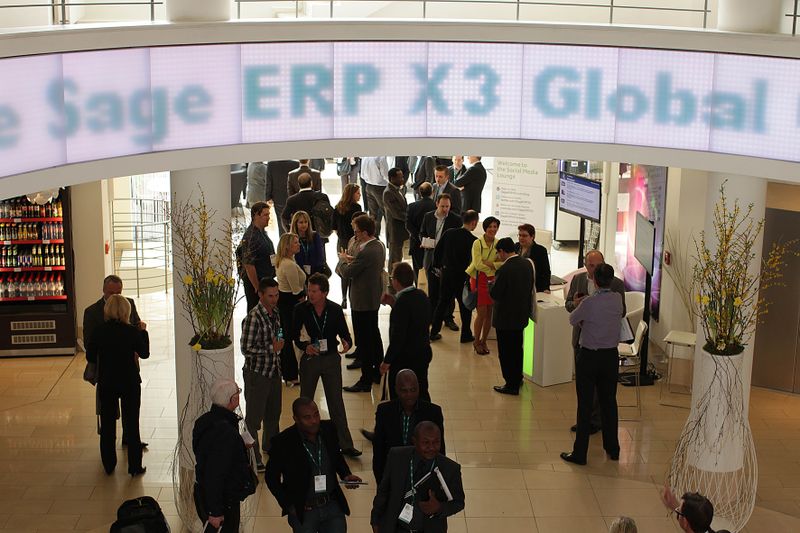 Im modernen Ambiente des Hotels Berlin in Berlin fand die Sage ERP X3 Global Convention statt. (Sage)