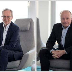Von links nach rechts: Werner Guthier, CFO, und Dr.-Ing. Gunther Kegel, CEO, beenden wie geplant ihre Vorstandstätigkeiten bei Pepperl+Fuchs.(Bild:  Pepperl+Fuchs)
