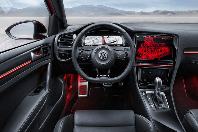 Etwas weniger aufregend wirkte dagegen Volkswagens Gestensteuerung im Golf ... (Foto: VW)