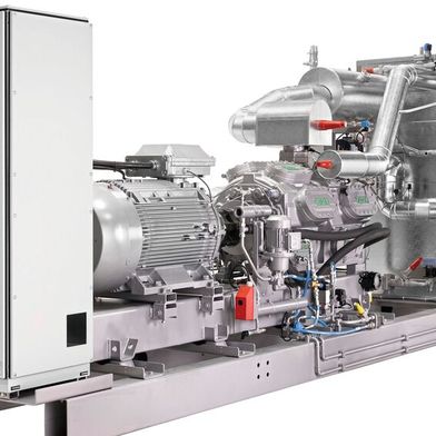 Mit Temperaturen von bis zu 122 °C unterstützt die Sabroe HitemHP energieintensive Branchen dabei, die Erzeugung von Prozesswärme ohne Leistungseinbußen zu elektrifizieren und zu dekarbonisieren. (Bild: Hartmann Schmidt Fotografi/Jiohnson Control)
