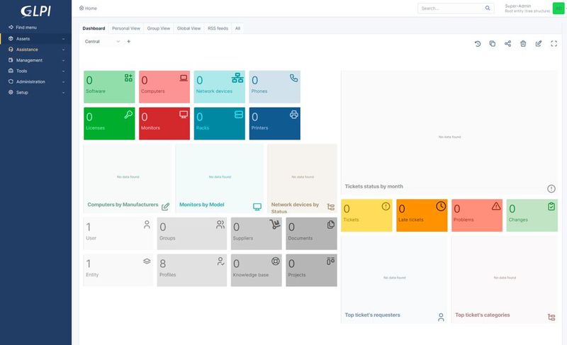 Das GLPI-Projekt ermöglicht umfassende Inventarisierung im Netzwerk auf Basis von Open Source und Cloud-Anbindung. (Bild: Joos - GLPI)