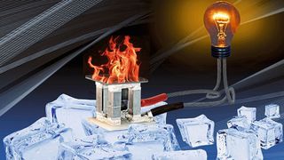 Ein thermoelektrischer Generator wandelt Temperaturunterschiede direkt in elektrische Energie um. (IFW Dresden / R. Uhlemann)