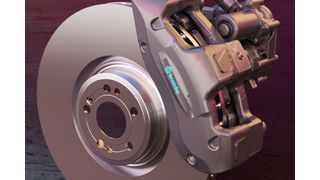 Fast ohne Hydraulik: Brembo hat sein Bremssystem „Sensify“ vorgestellt. (Bild: Brembo)