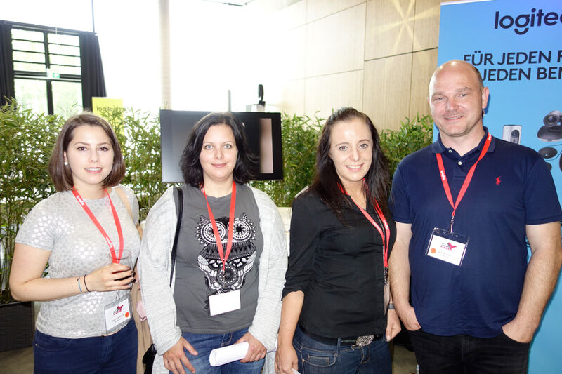 Das CANCOM Team (v. l.) Carolin Wamsler, Sabrina Parche, Monica Blum und Michael Greß. (Bild: IT-BUSINESS)