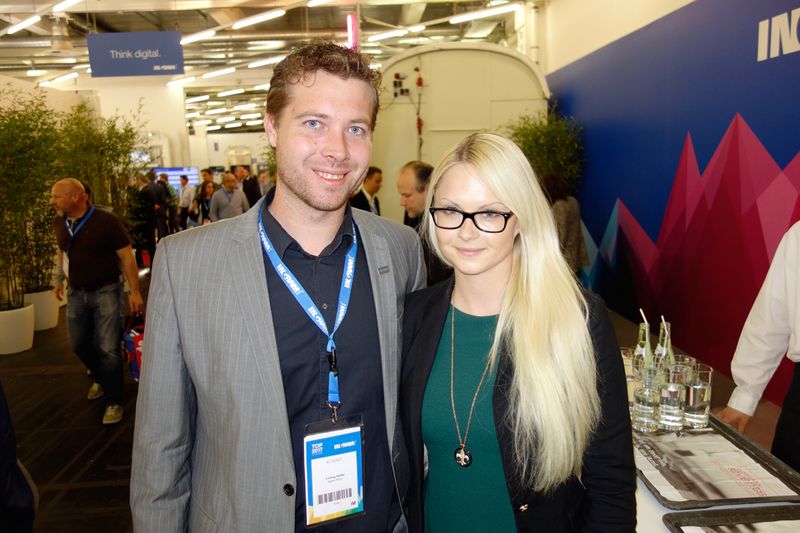 Ludwig Steffel, Ingram Micro, mit Christin Peterseim, Assmann. (Bild: IT-BUSINESS)