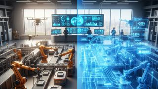 Im Rahmen seiner Teilnahme an der AOUSD plant Aras, Funktionen beizusteuern, die Industrieunternehmen dabei unterstützen, Digital Twins auf Basis von Open-USD und Nvidia Omniverse produktiv einzusetzen. (Bild: Chu – stock.adobe.com_KI-generiert)