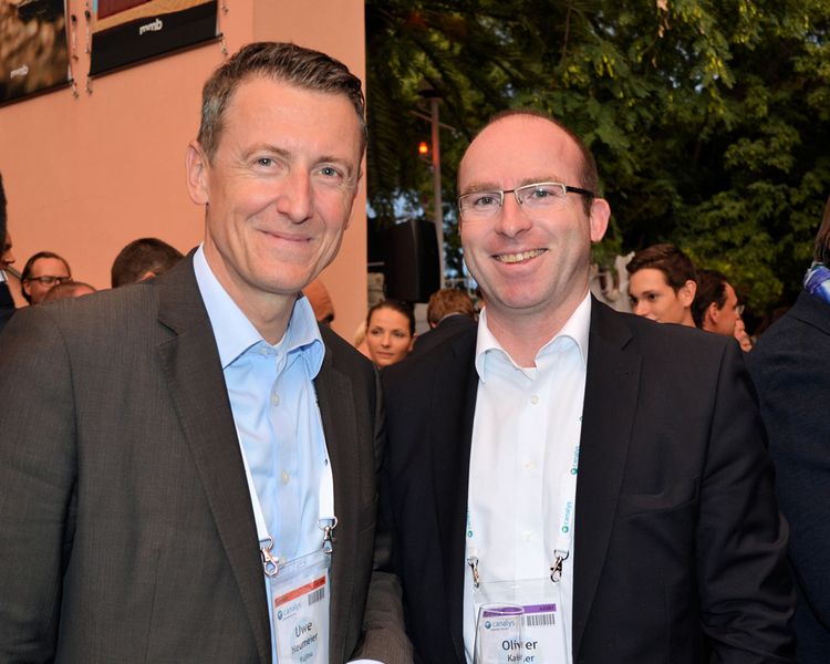 (l.) Uwe Neumeier, Fujitsu und Oliver-Kaiser, Tech Data (Bild: IT-BUSINESS)