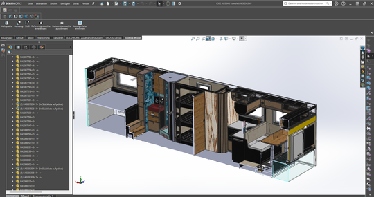 Für den größten Teil der Konstruktion verwendet FAS Expedition Solidworks.(Bild:  FAS Expedition)