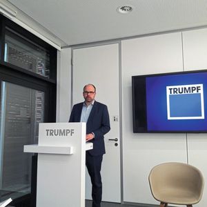 Trumpf-Geschäftsführer Forschung & Entwicklung Thomas Schneider: „Künstliche Intelligenz ist kein Job-Killer, sonder ein weiterer konsequenter Schritt, um die Wettbewerbsfähigkeit Deutschlands und den Wohlstand hier abzusichern.“