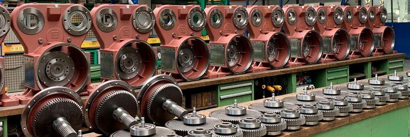 Fertigteile zur Produktion von Getrieben für Straßenfräsen(Bild:  CIM/Stiebel)