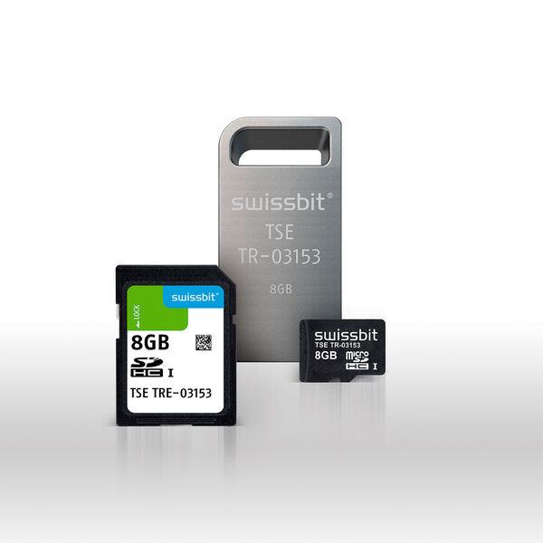 Bewährte Kombination: Seit über fünf Jahren entwickelt Swissbit neben zuverlässigen Industrie-Flash-Speichern auch Embedded-IoT-Sicherheitslösungen. Die zertifizierte Swissbit-TSE gibt es als microSD, SD und USB. (Swissbit)