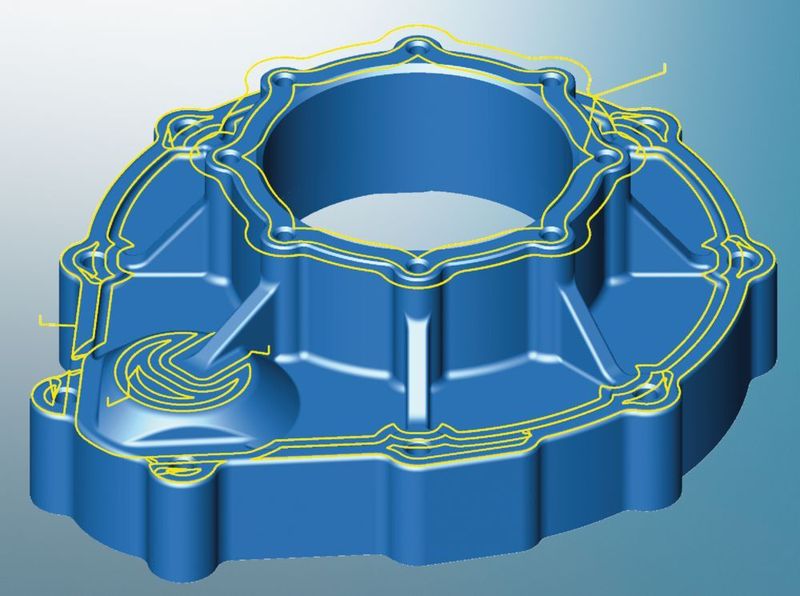 Ebenenschlichten: Die 3D-Planflächenbearbeitung ermöglicht die manuelle und automatische Auswahl der Flächen. (Open Mind)