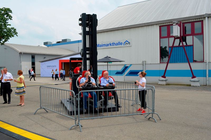Impressionen von der World of Material Handling am 11. Juni 2018 in Mannheim. Gastgeber waren Linde und Dematic. (Sergio Caré-Lucas)