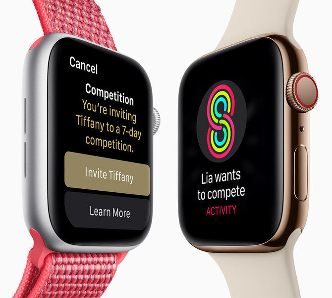 Aktivitätswettbewerbe ermöglichen es den Benutzern, andere Apple Watch-Träger herauszufordern. (Apple)