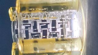 Hier blickt man auf sogenannte UH-100-Meshes. Das Bauteil wurde mit einem BMF-Drucker an der Universität Heidelberg hergestellt. Der Drucker, für den man sich entschieden hat, war der einzige, der die Anforderungen erfüllen konnte. Hier ein paar Worte aus Heidelberg ... (Bild: BMF)