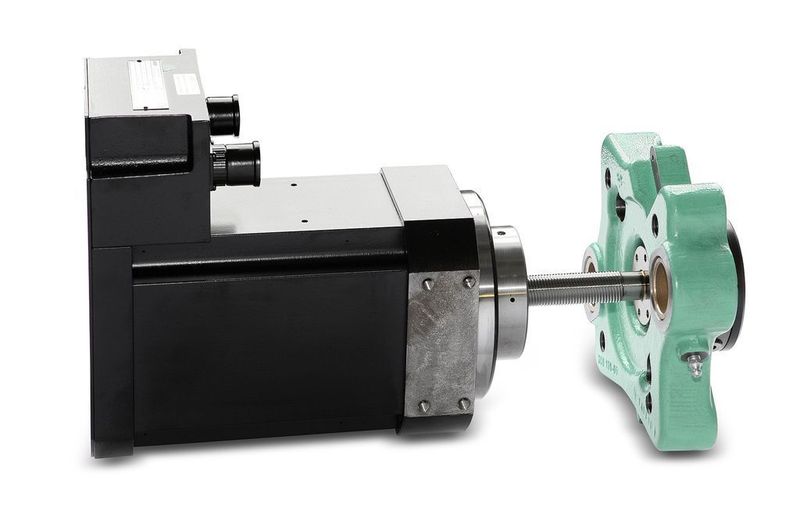 Kompakter Spindelantrieb: die Hohlwellenmotoren mit integrierten Hochlastlagern. Bild: Arburg (Archiv: Vogel Business Media)