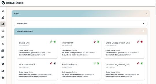 Robco Studio vereint als innovative Web-Anwendung Robotermanagement, Simulation und Visualisierung auf einer zentralen Plattform. (Bild:  Robco)