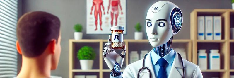 Bittere Pille: Hinsichtlich Medikamenten-Informationen liefern weder KI-gestützte Chatbots noch Suchmaschinen ausreichend sichere Antworten.(Bild:  Dall-E / KI-generiert)