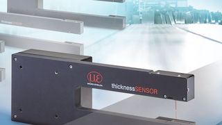 Beim Thickness-Sensor wird die Dicke mit zwei gegenüberliegenden Laser-Triangulationssensoren bestimmt. (Micro-Epsilon)