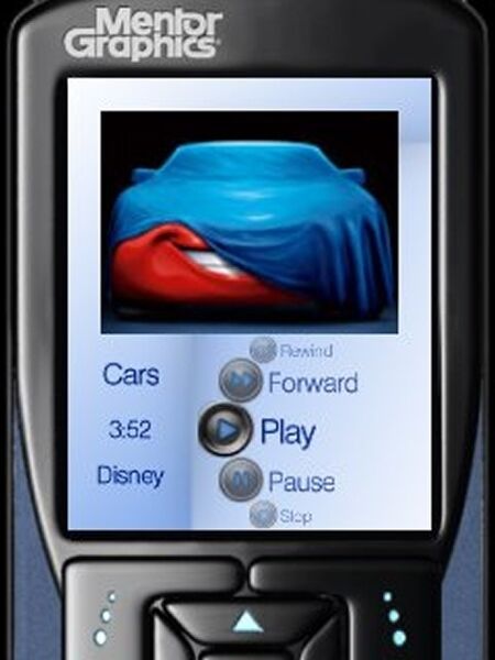 Bild 3.1/Bild 3.2: Beide Abbildungen eines Mobiltelefons stellen einen Videospielbildschirm dar. Beide weisen ein unterschiedliches Look and Feel auf, das durch minimale Änderungen in der XML-Beschreibung erreicht wurde. (Archiv: Vogel Business Media)