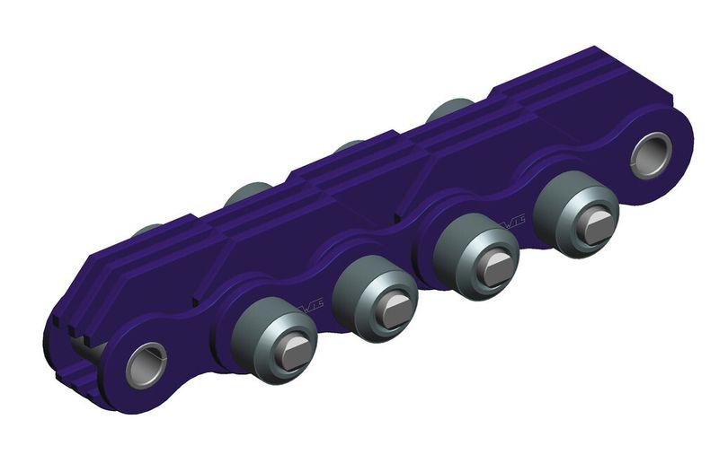3D Zeichnung einer Traglaschenkette. (Bild: Iwis)
