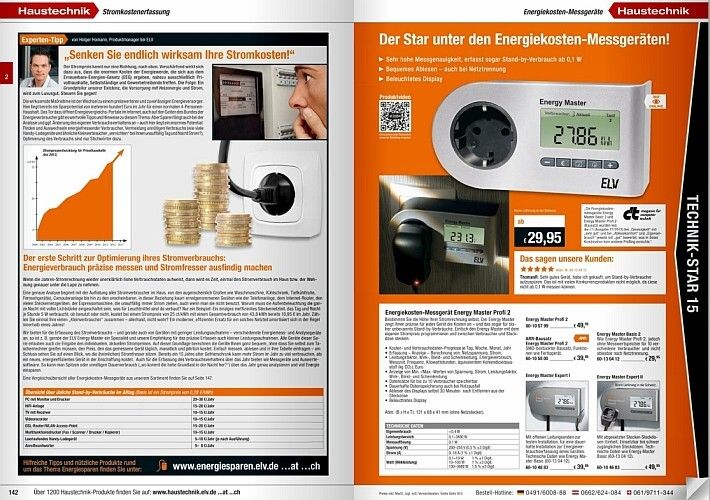 ELV-Katalog 2015: Neuigkeiten, Projekte, Produkte - eine kleine Katalogauswahl (Bild: ELV)