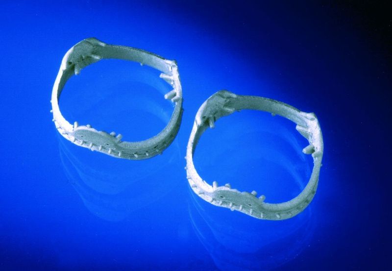 Herzklappen ... aus Titan (Design: Tricumed Medizintechnik GmbH, MIM-Technologie: IFAM) (Archiv: Vogel Business Media)