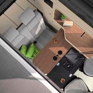 Für den Innenraum haben die Designer ebenfalls ein paar pfiffige Ideen verwirklicht.(Bild:  Freescape)