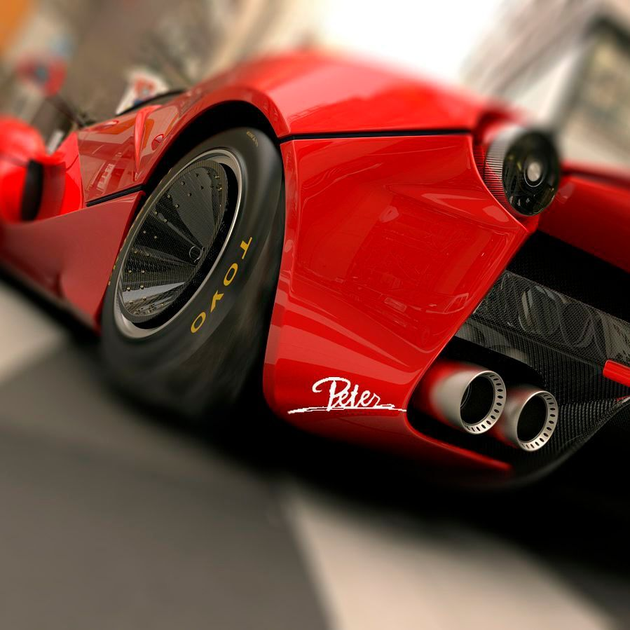 Cool sports. Красная машина с глазами.