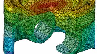 Der Elastothermic-Kolben senkt die Temperatur des Kolbenbodens um bis zu 30 Kelvin. (Grafik: Federal Mogul)