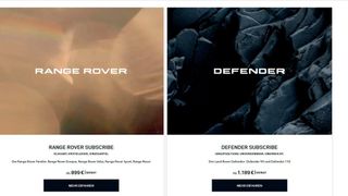 Ab sofort sind die Range-Rover- und Defender-Modelle digital abonnierbar. (Bild: JLR)